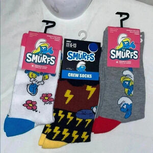 Smurfs Crew-Length Socks